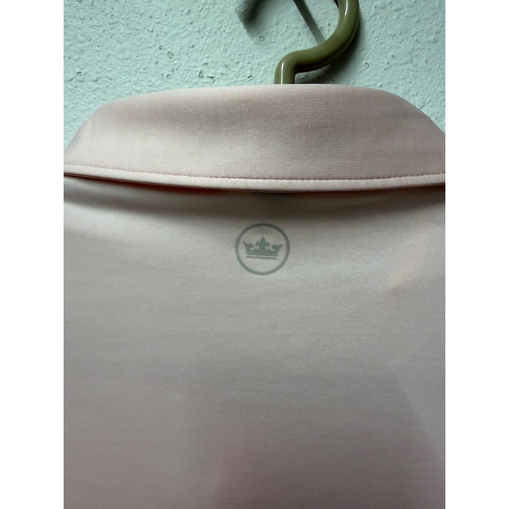 Peter Millar Crown Crafted Polo Shirt XL Mens Pink Tailored Fit MF20EK500S MROSE - Picture 9 of 9